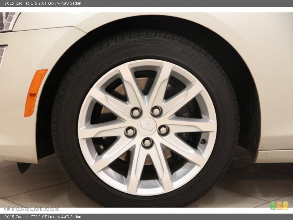 2015 Cadillac CTS 2.0T Luxury AWD Sedan Wheel and Tire Photo #100261315