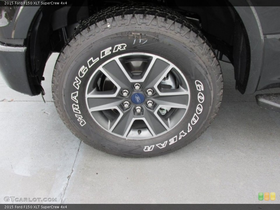 2015 Ford F150 XLT SuperCrew 4x4 Wheel and Tire Photo #100294248