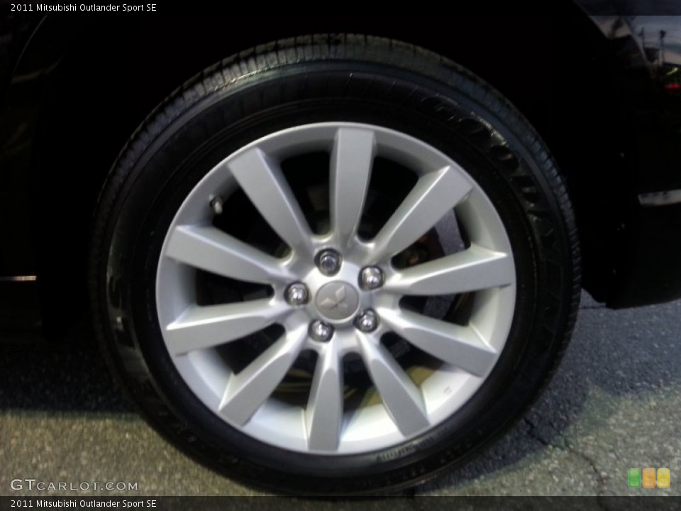 2011 Mitsubishi Outlander Sport SE Wheel and Tire Photo #100305411