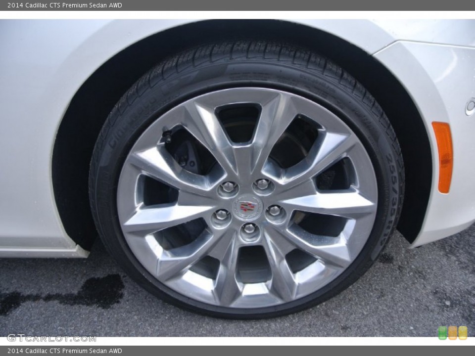 2014 Cadillac CTS Premium Sedan AWD Wheel and Tire Photo #100305936