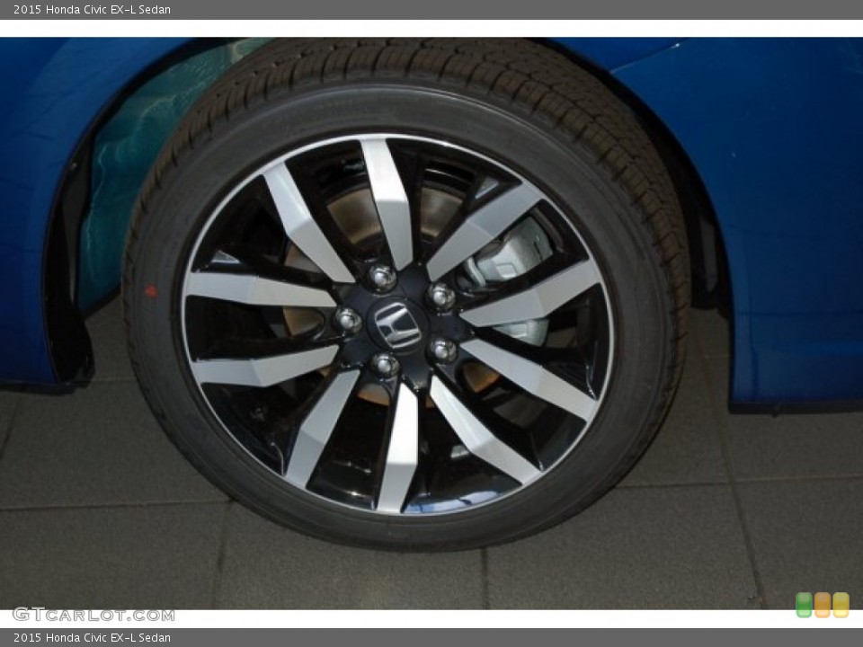 2015 Honda Civic EX-L Sedan Wheel and Tire Photo #100382482