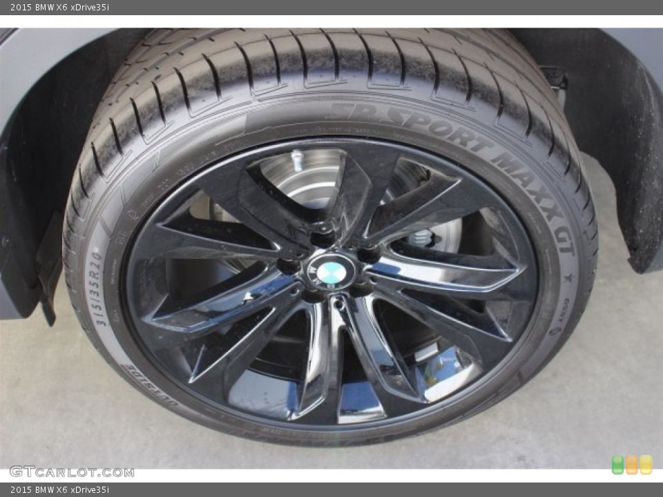 2015 BMW X6 xDrive35i Wheel and Tire Photo #100390142