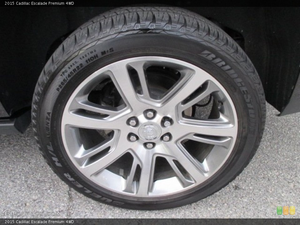 2015 Cadillac Escalade Premium 4WD Wheel and Tire Photo #100400813