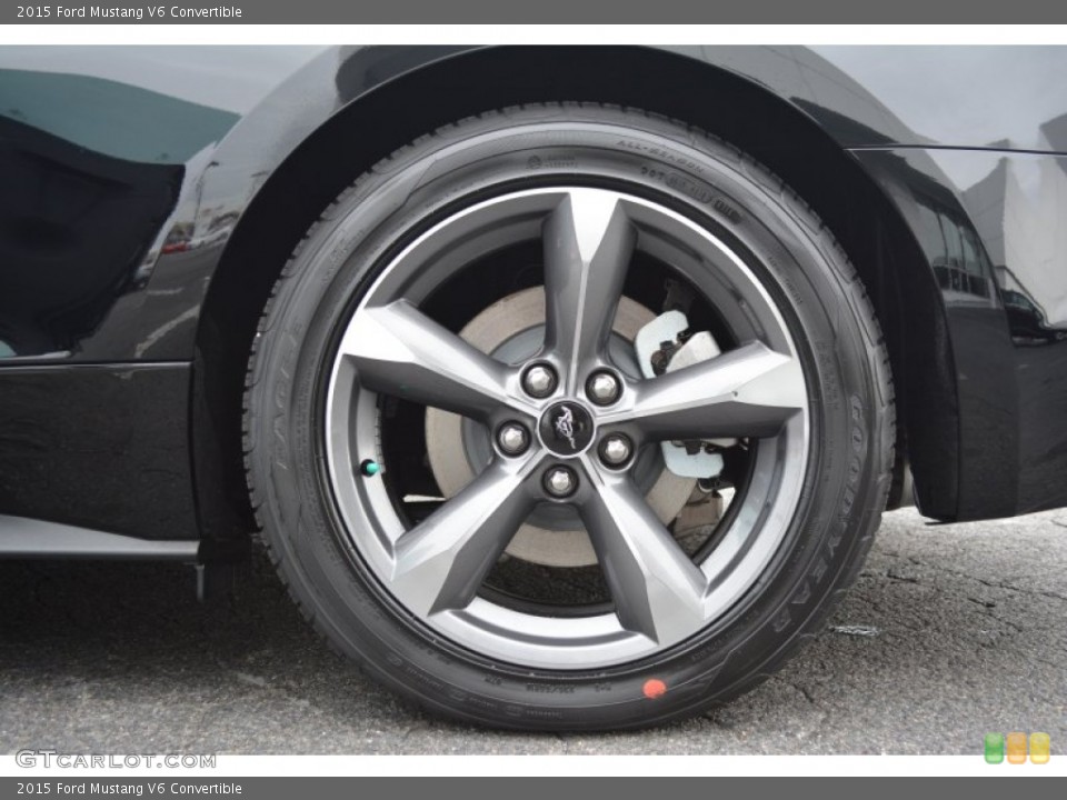 2015 Ford Mustang V6 Convertible Wheel and Tire Photo #100406444