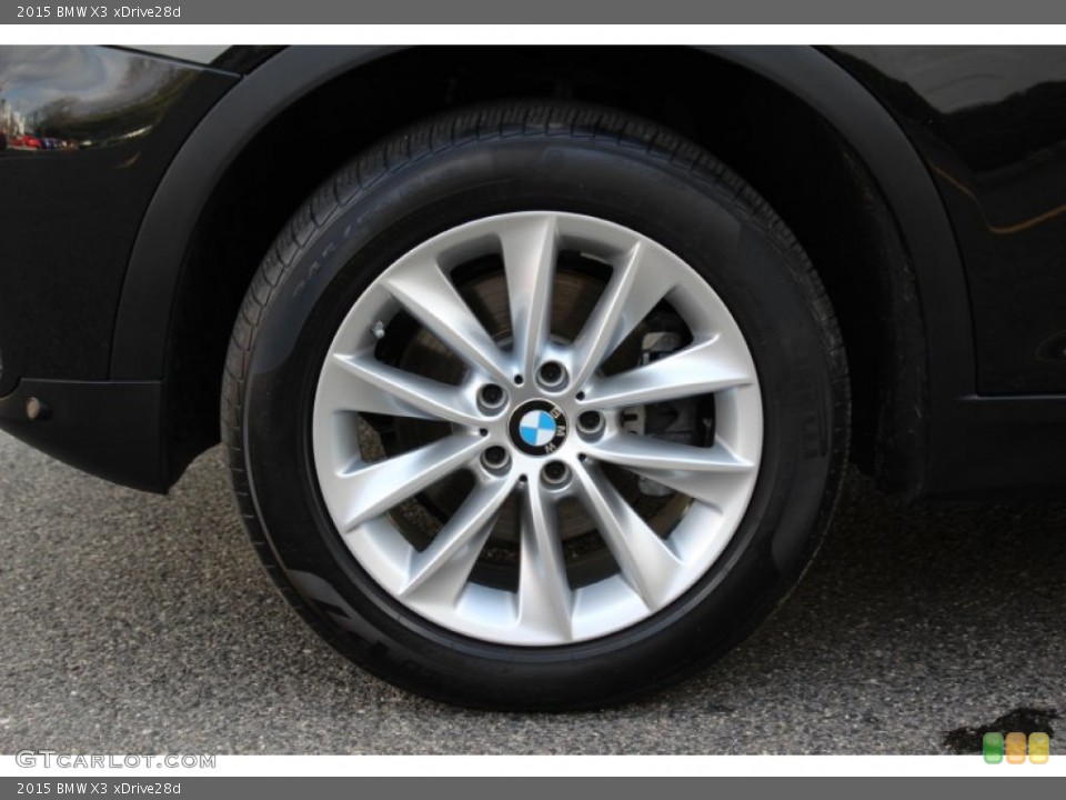 2015 BMW X3 xDrive28d Wheel and Tire Photo #100407551