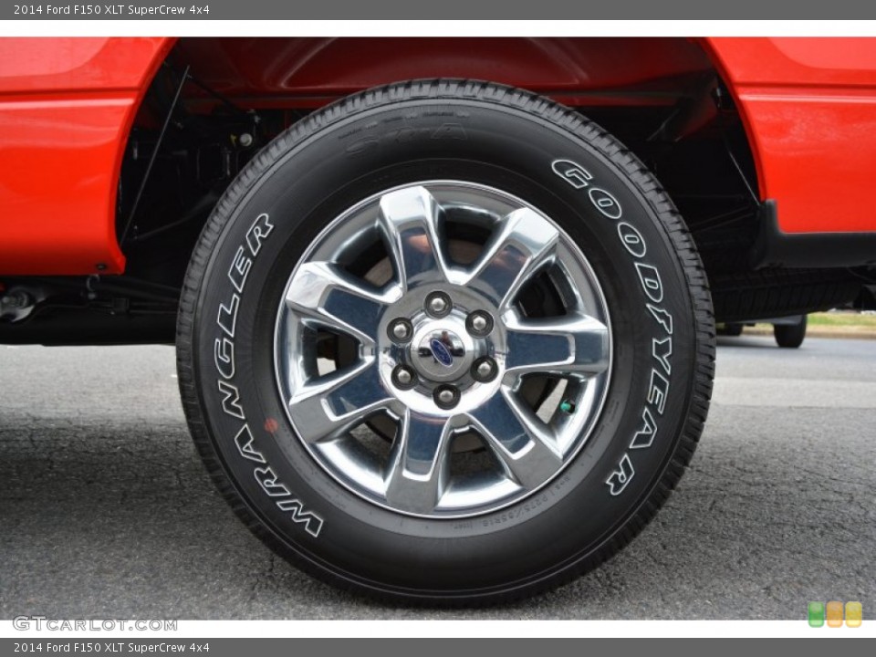 2014 Ford F150 XLT SuperCrew 4x4 Wheel and Tire Photo #100410698
