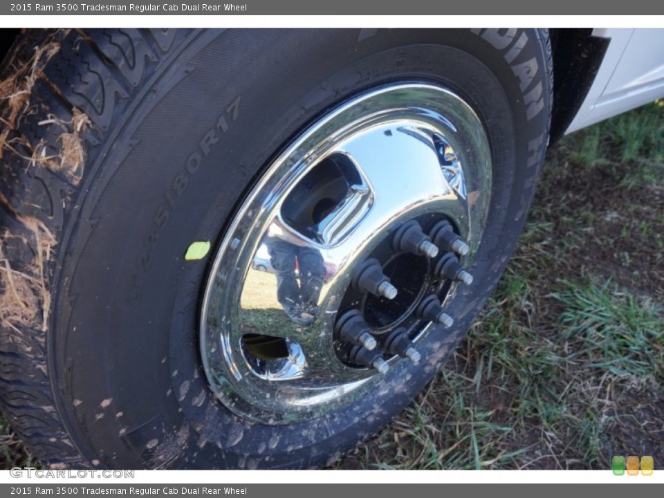 2015 Ram 3500 Tradesman Regular Cab Dual Rear Wheel Wheel and Tire Photo #100425170