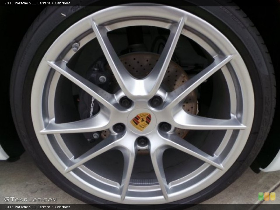2015 Porsche 911 Carrera 4 Cabriolet Wheel and Tire Photo #100456814