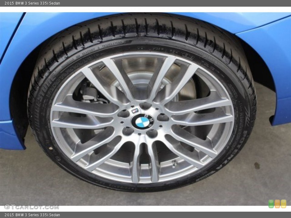 2015 BMW 3 Series 335i Sedan Wheel and Tire Photo #100491354