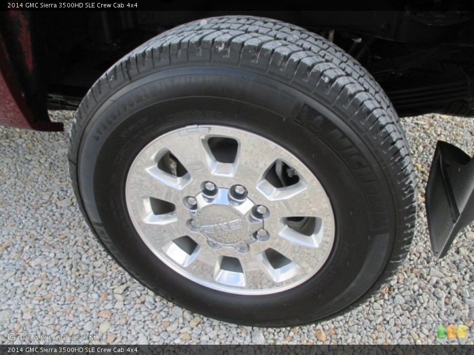 2014 GMC Sierra 3500HD SLE Crew Cab 4x4 Wheel and Tire Photo #100512547