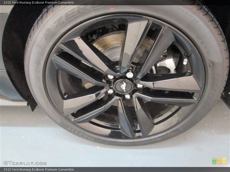 2015 Ford Mustang EcoBoost Premium Convertible Wheel and Tire Photo #100599953