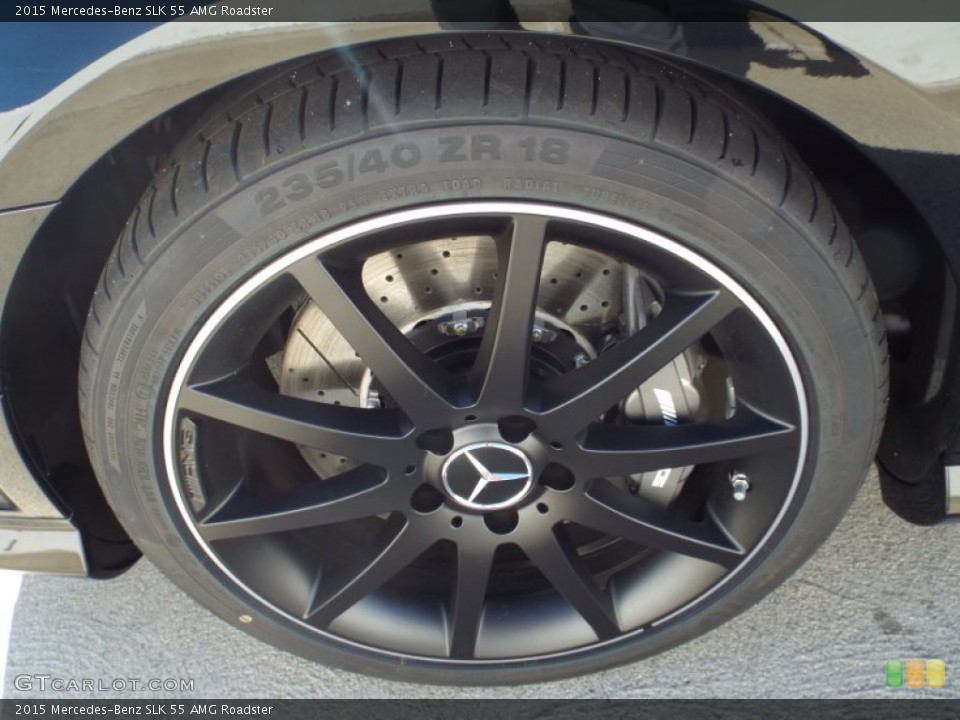 2015 Mercedes-Benz SLK 55 AMG Roadster Wheel and Tire Photo #100676522