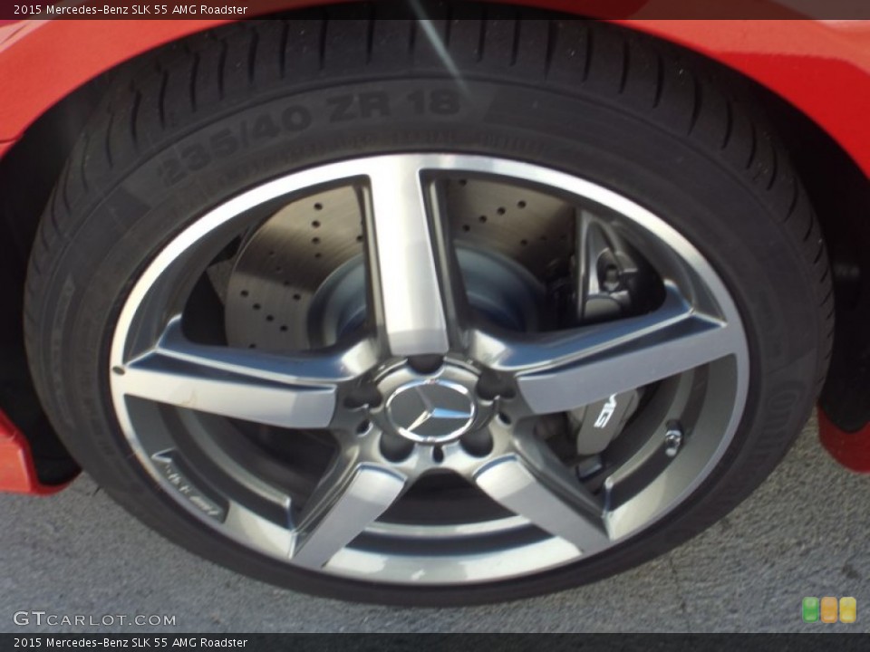 2015 Mercedes-Benz SLK 55 AMG Roadster Wheel and Tire Photo #100677068