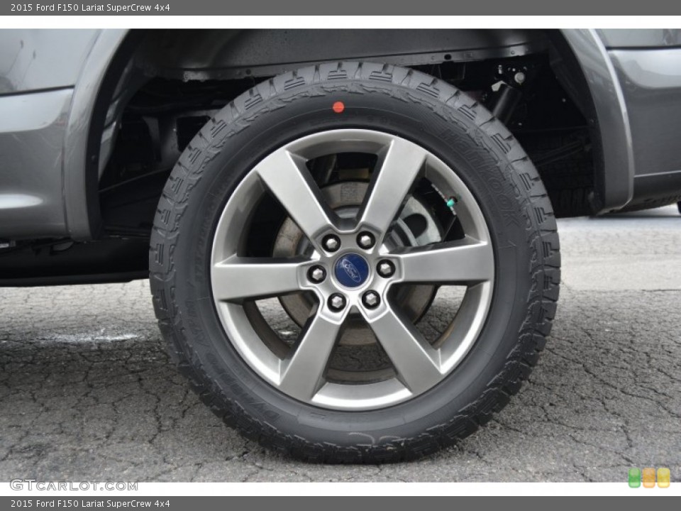 2015 Ford F150 Lariat SuperCrew 4x4 Wheel and Tire Photo #100685324