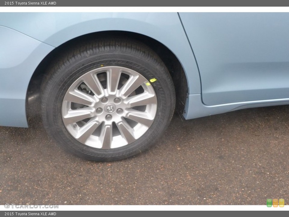 2015 Toyota Sienna XLE AWD Wheel and Tire Photo #100685904