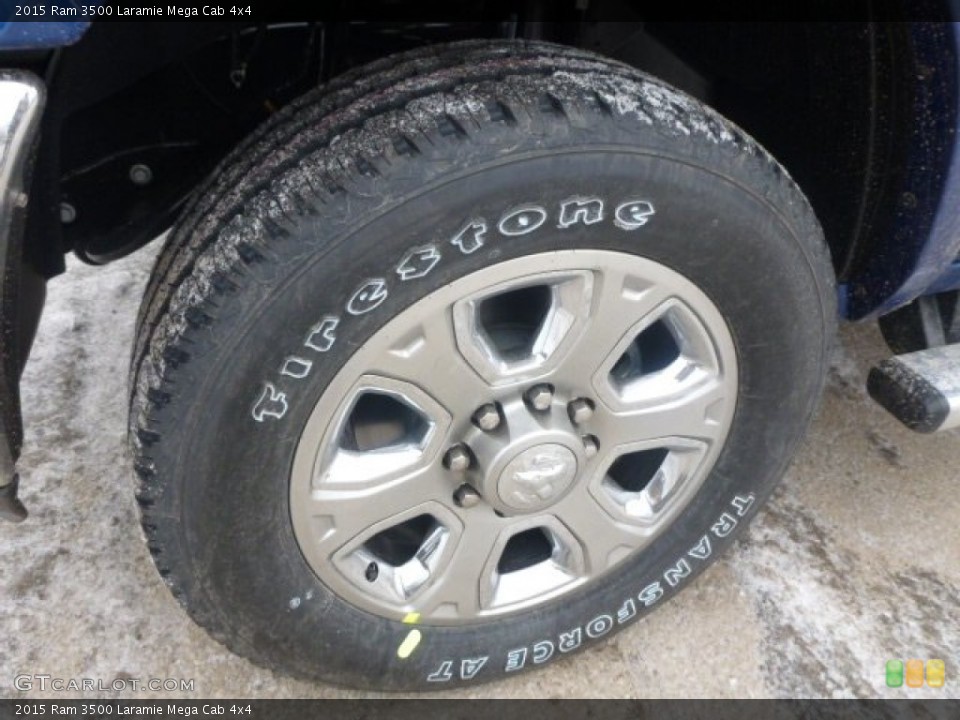 2015 Ram 3500 Laramie Mega Cab 4x4 Wheel and Tire Photo #100722144