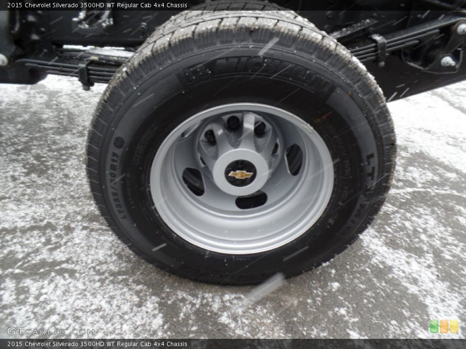 2015 Chevrolet Silverado 3500HD WT Regular Cab 4x4 Chassis Wheel and Tire Photo #100776394
