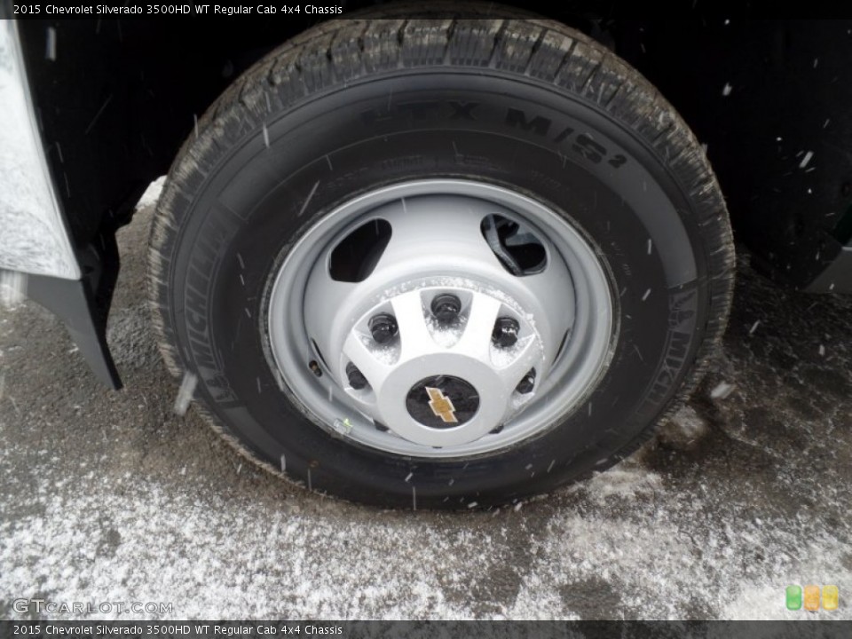 2015 Chevrolet Silverado 3500HD WT Regular Cab 4x4 Chassis Wheel and Tire Photo #100776421