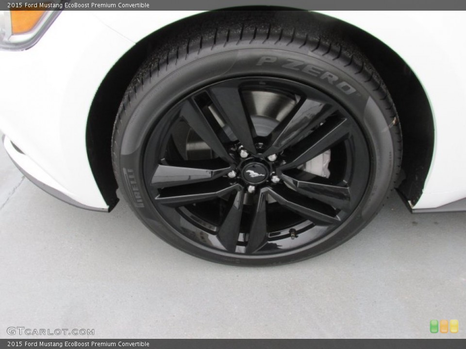 2015 Ford Mustang EcoBoost Premium Convertible Wheel and Tire Photo #100896583