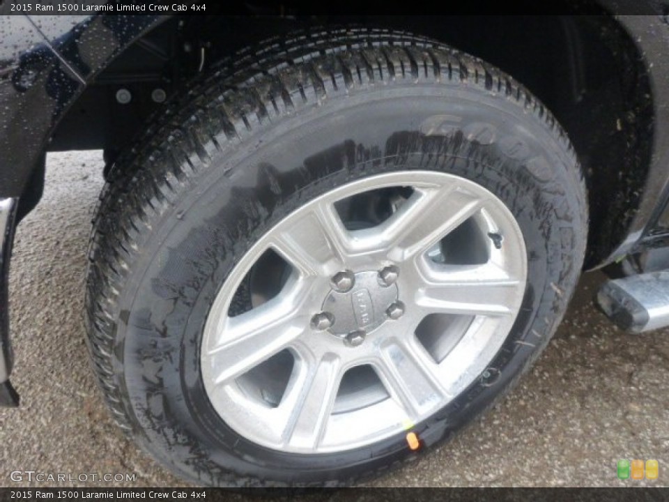 2015 Ram 1500 Laramie Limited Crew Cab 4x4 Wheel and Tire Photo #100899757