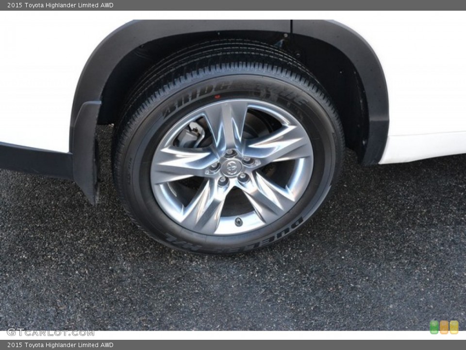 2015 Toyota Highlander Limited AWD Wheel and Tire Photo #100908788