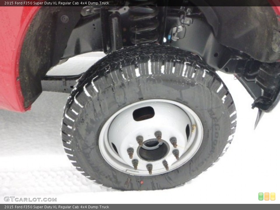 2015 Ford F350 Super Duty XL Regular Cab 4x4 Dump Truck Wheel and Tire Photo #100943819