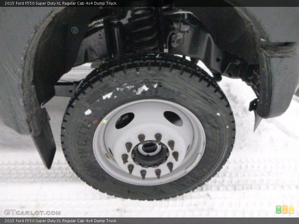2015 Ford F550 Super Duty XL Regular Cab 4x4 Dump Truck Wheel and Tire Photo #100944101