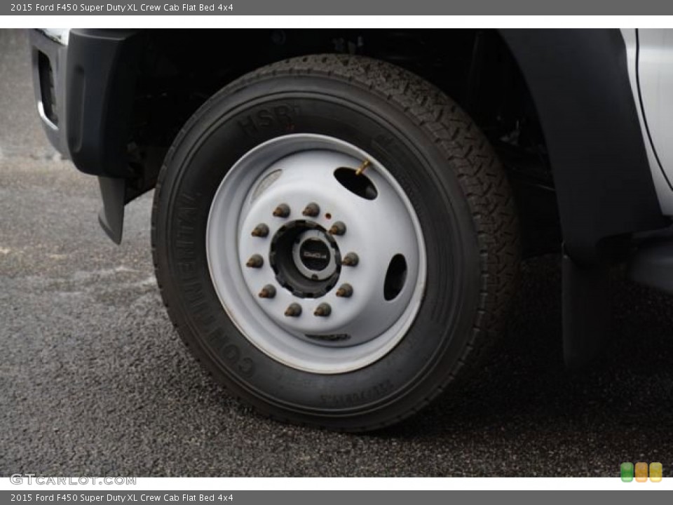 2015 Ford F450 Super Duty XL Crew Cab Flat Bed 4x4 Wheel and Tire Photo #101267821