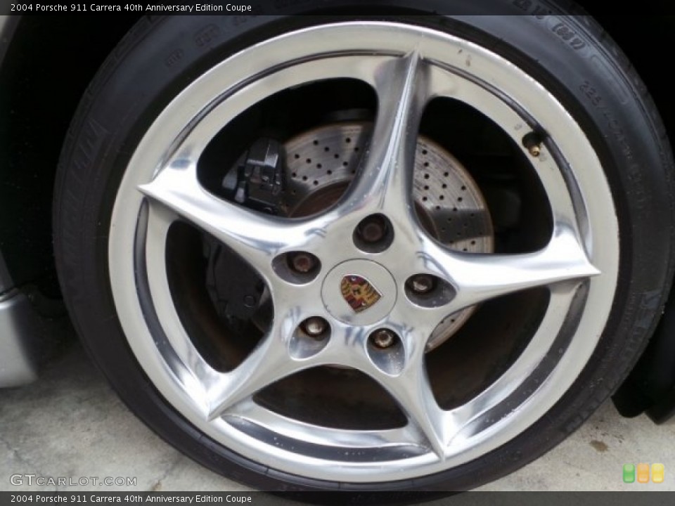 2004 Porsche 911 Carrera 40th Anniversary Edition Coupe Wheel and Tire Photo #101274580