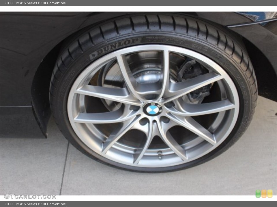 2012 BMW 6 Series 650i Convertible Wheel and Tire Photo #101293053