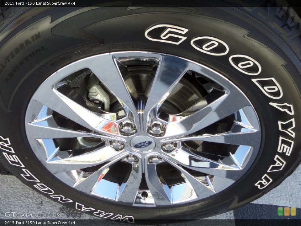 2015 Ford F150 Lariat SuperCrew 4x4 Wheel and Tire Photo #101330883