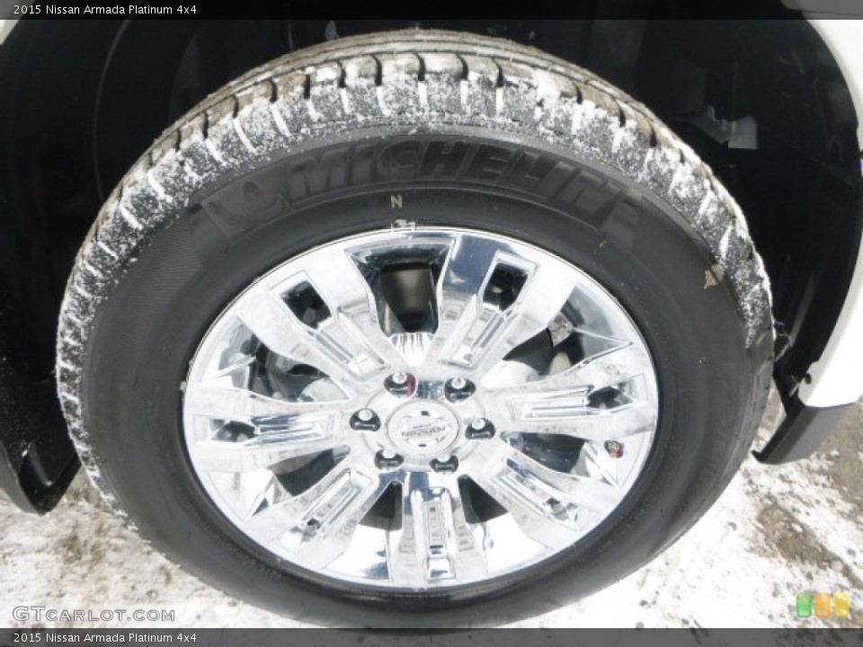 2015 Nissan Armada Platinum 4x4 Wheel and Tire Photo #101365839