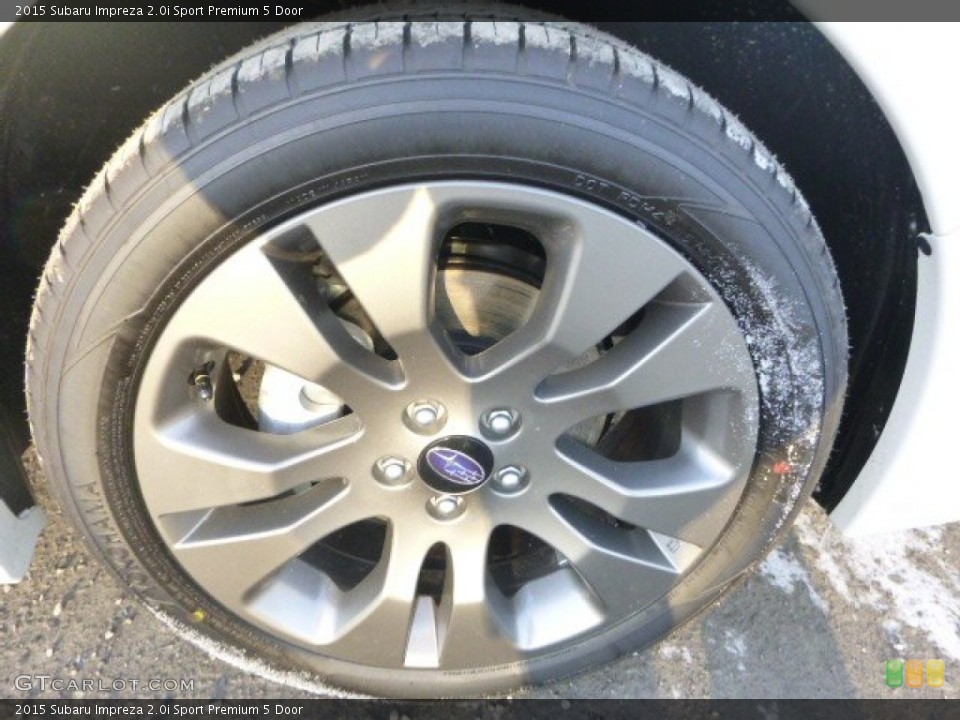 2015 Subaru Impreza 2.0i Sport Premium 5 Door Wheel and Tire Photo #101373912