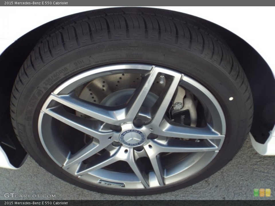 2015 Mercedes-Benz E 550 Cabriolet Wheel and Tire Photo #101380395