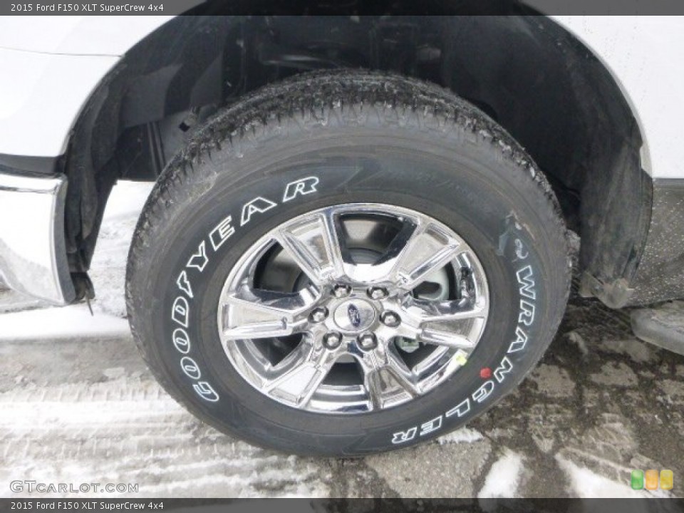 2015 Ford F150 XLT SuperCrew 4x4 Wheel and Tire Photo #101384742