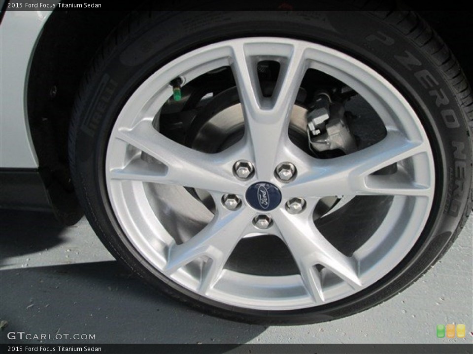 2015 Ford Focus Titanium Sedan Wheel and Tire Photo #101431912