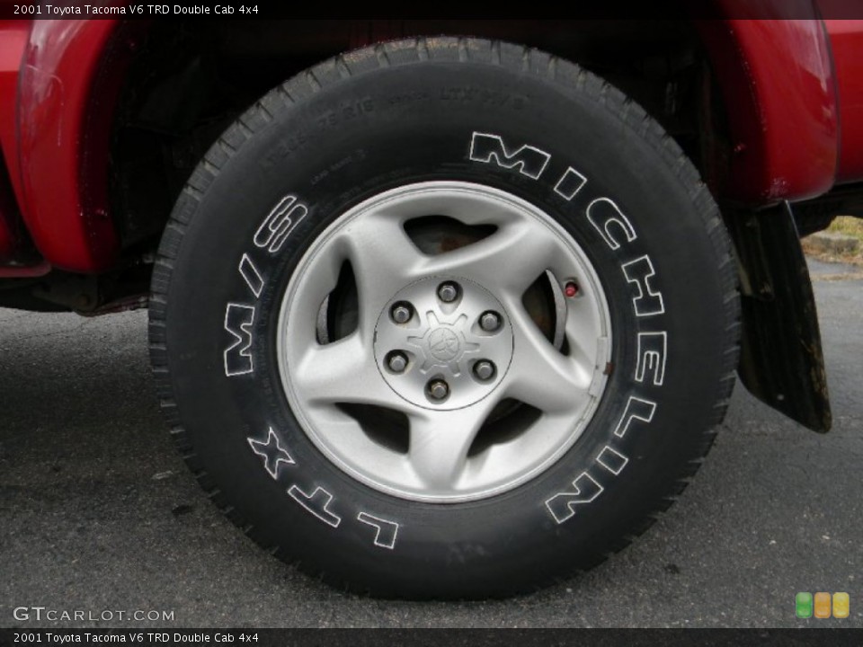 2001 Toyota Tacoma V6 TRD Double Cab 4x4 Wheel and Tire Photo #101434540