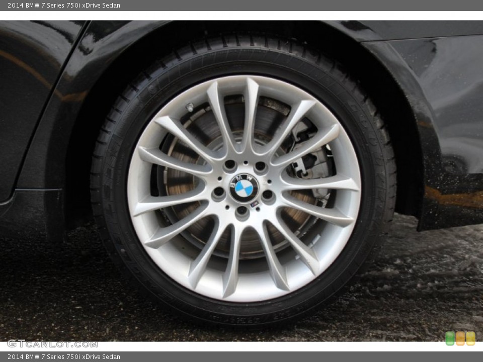 2014 BMW 7 Series 750i xDrive Sedan Wheel and Tire Photo #101437482