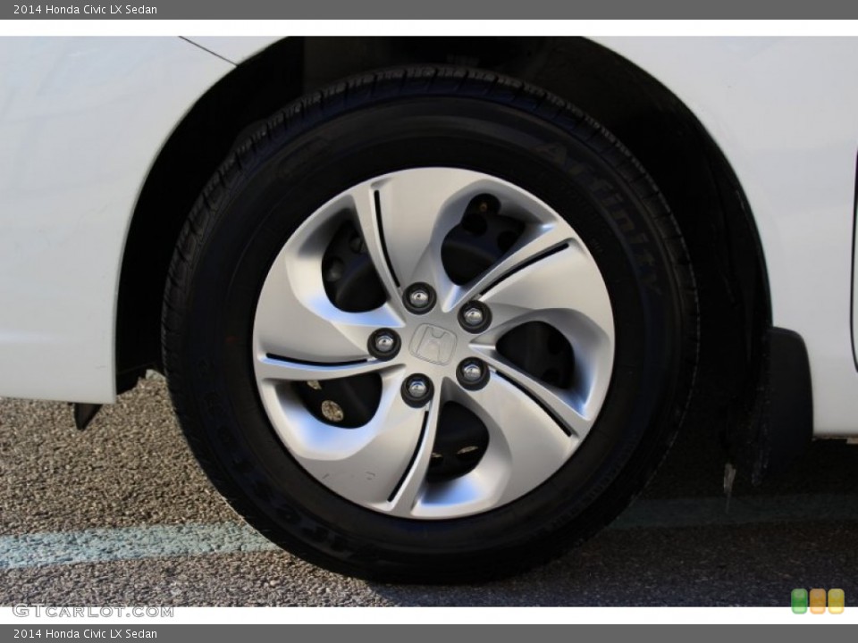2014 Honda Civic LX Sedan Wheel and Tire Photo #101450065