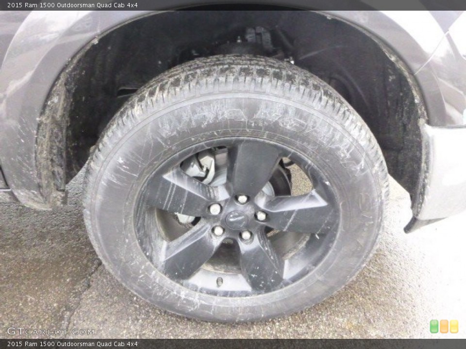 2015 Ram 1500 Outdoorsman Quad Cab 4x4 Wheel and Tire Photo #101456475