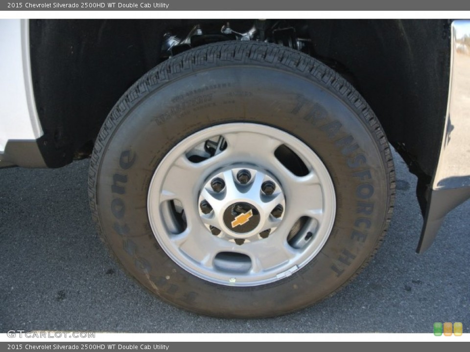 2015 Chevrolet Silverado 2500HD WT Double Cab Utility Wheel and Tire Photo #101457981
