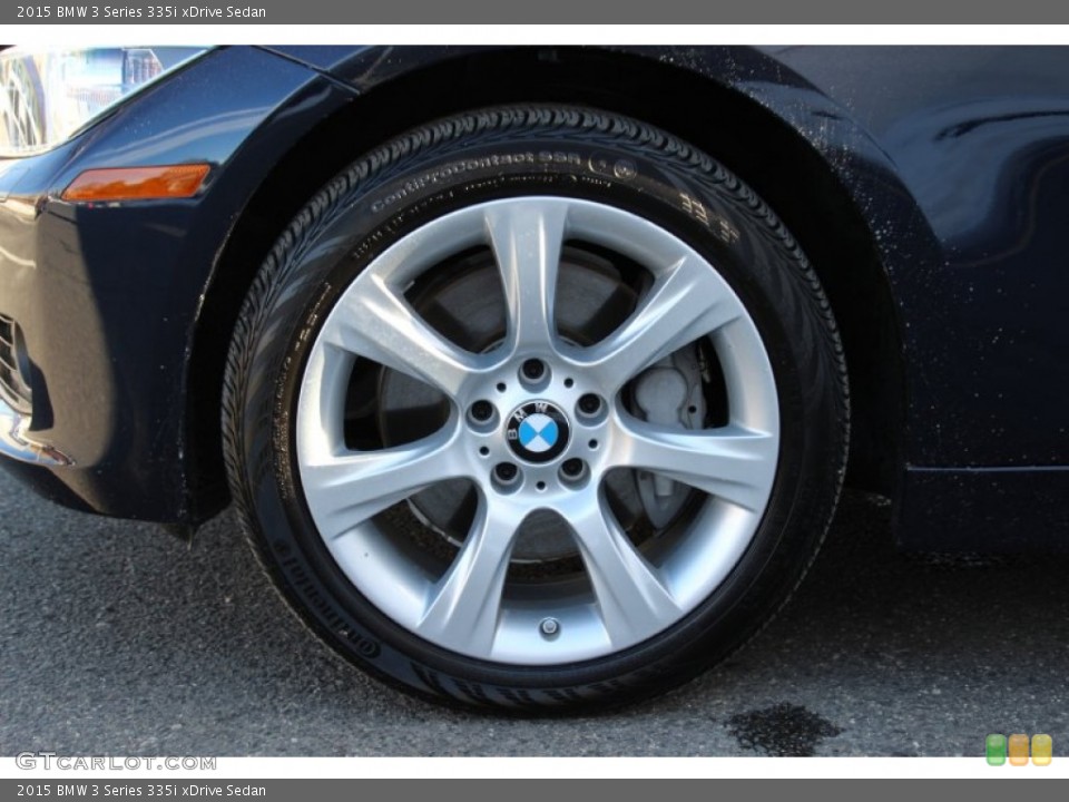 2015 BMW 3 Series 335i xDrive Sedan Wheel and Tire Photo #101478510