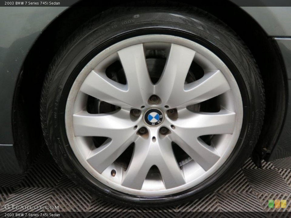 2003 BMW 7 Series 745i Sedan Wheel and Tire Photo #101508125