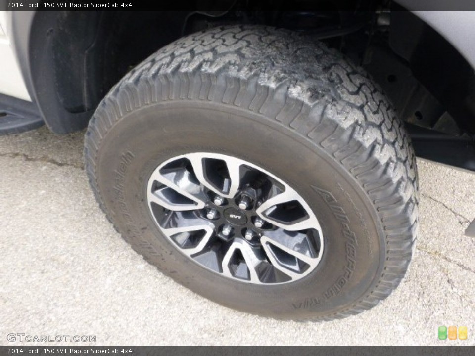 2014 Ford F150 SVT Raptor SuperCab 4x4 Wheel and Tire Photo #101542324