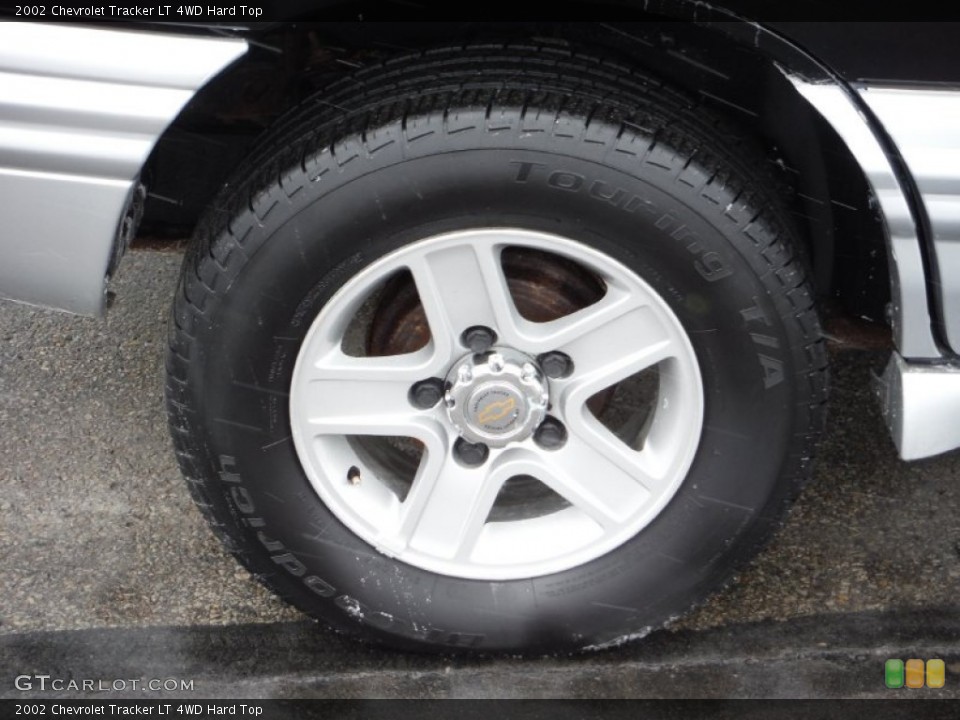 2002 Chevrolet Tracker LT 4WD Hard Top Wheel and Tire Photo #101612988