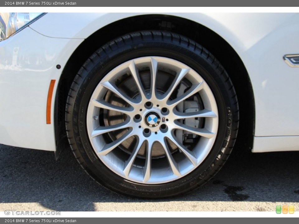 2014 BMW 7 Series 750Li xDrive Sedan Wheel and Tire Photo #101615601