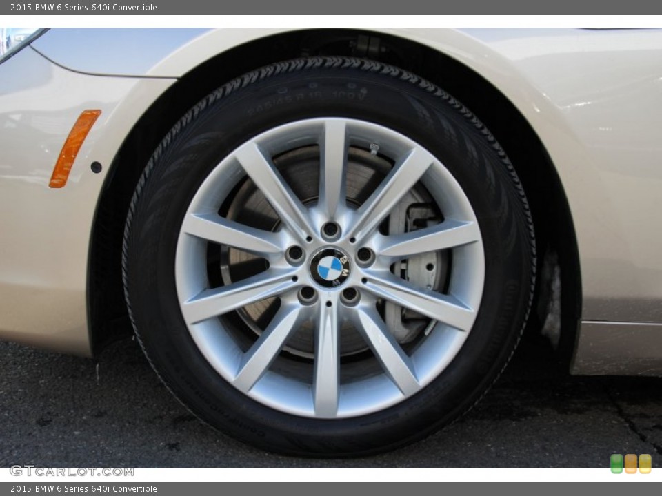 2015 BMW 6 Series 640i Convertible Wheel and Tire Photo #101619123