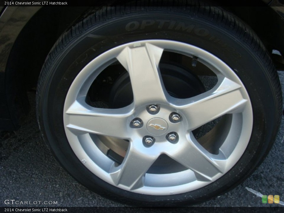 2014 Chevrolet Sonic LTZ Hatchback Wheel and Tire Photo #101620740