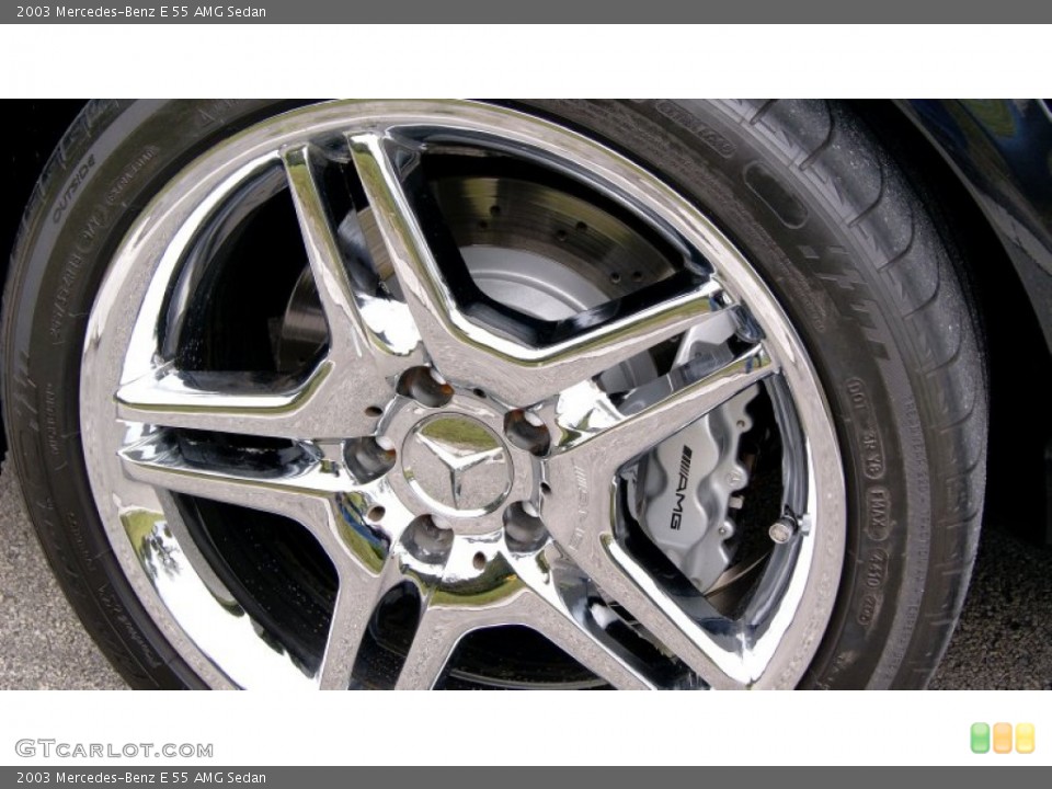 2003 Mercedes-Benz E 55 AMG Sedan Wheel and Tire Photo #101622825