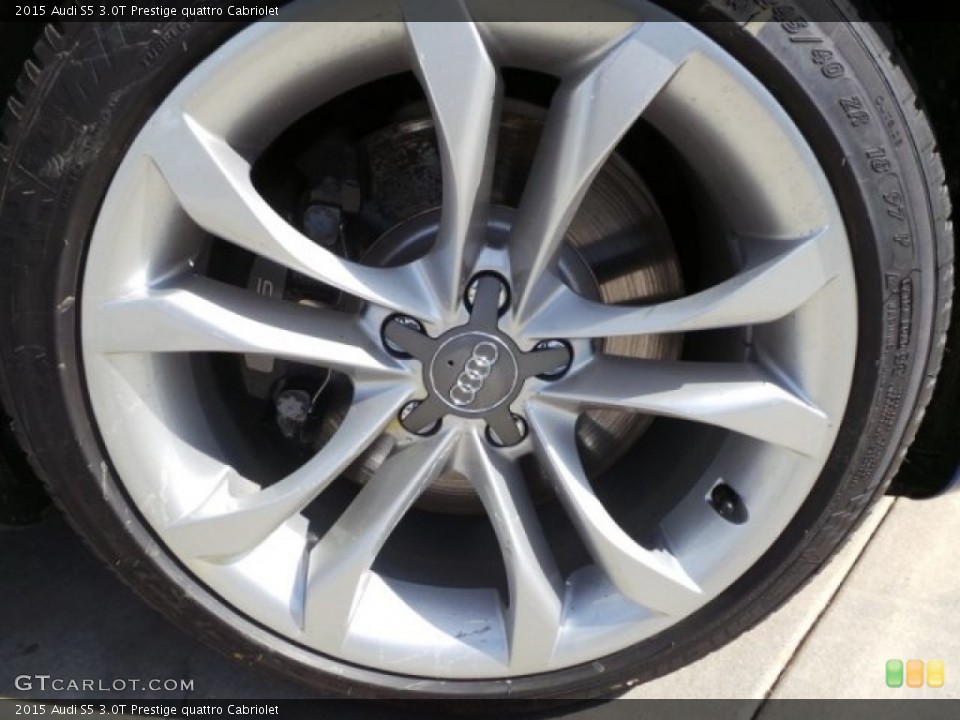 2015 Audi S5 3.0T Prestige quattro Cabriolet Wheel and Tire Photo #101666813
